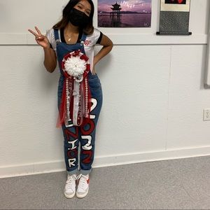 Pair of white with red blazers!